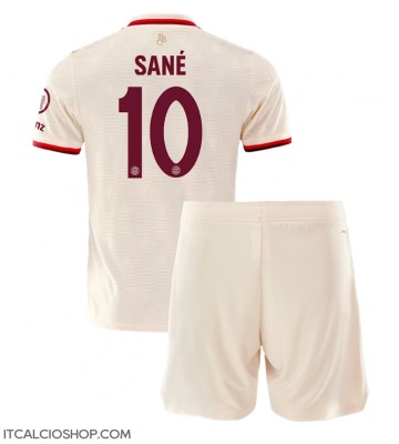 Bayern Munich Leroy Sane #10 Terza Maglia Bambino 2024-25 Manica Corta (+ Pantaloni corti)